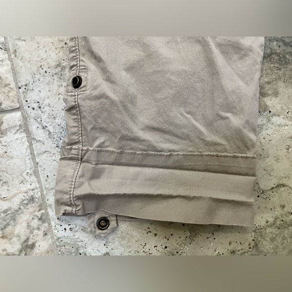 Calvin Klein Jeans Convertible Ankle Cargo Pants Womens Khaki Cotton 12 - Picture 2 of 9
